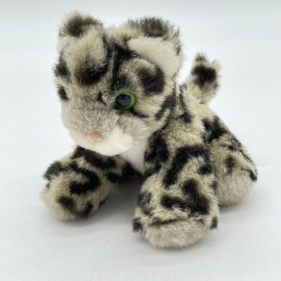 K & M Other - K&M International Tan Black Spotted Leopard 7" Plush 2004 Small Mini Vintage